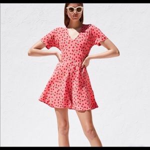 Zara Pink Cherry Mini Dress